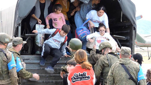 Около 5 тысяч мирных жителей укрылись в лагере российских миротворцев в Карабахе