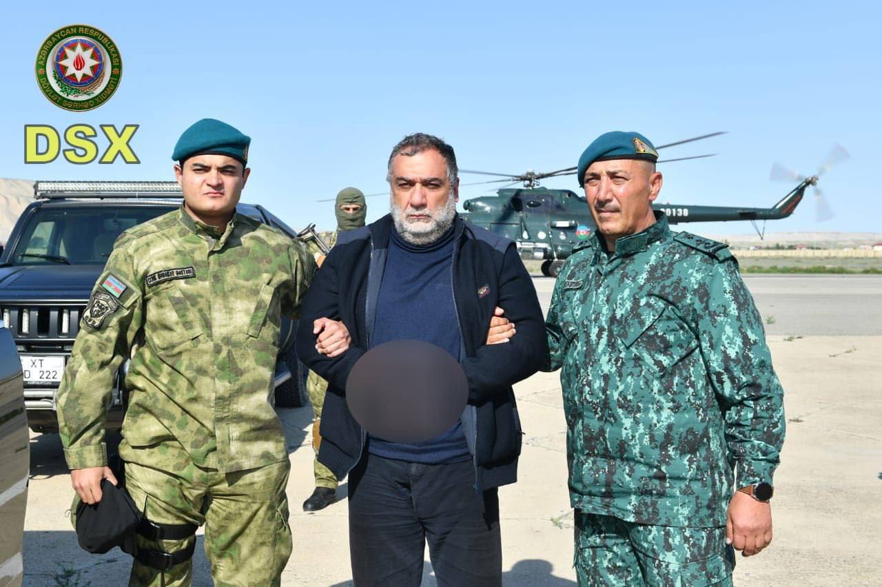 Задержанный экс-госминистр Нагорного Карабаха Рубен Варданян. Фото © Госпогранслужба Азербайджана