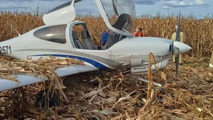 Легкомоторный самолёт Diamond из-за неисправности посадили в поле под Оренбургом