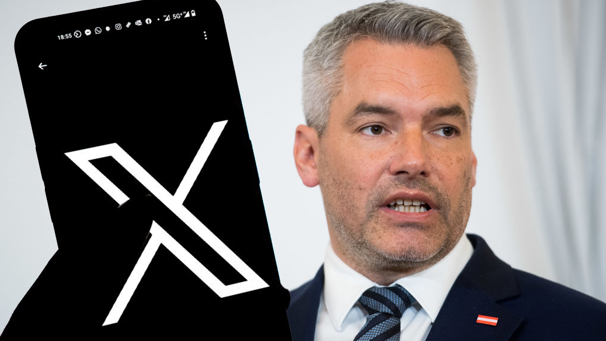 Канцлер Австрии Нехаммер по ошибке использовал фото с рублём для пиар ...