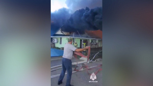 В Башкирии произошёл пожар на базе отдыха "Лукоморье"