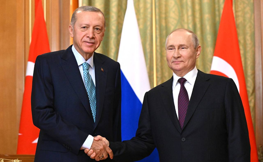 Президенты Турции и РФ Реджеп Тайип Эрдоган и Владимир Путин. Обложка © Kremlin.ru