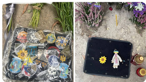 Неизвестные обокрали могилу "призрака Киева", погибшего в "воздушном бою" со своими же