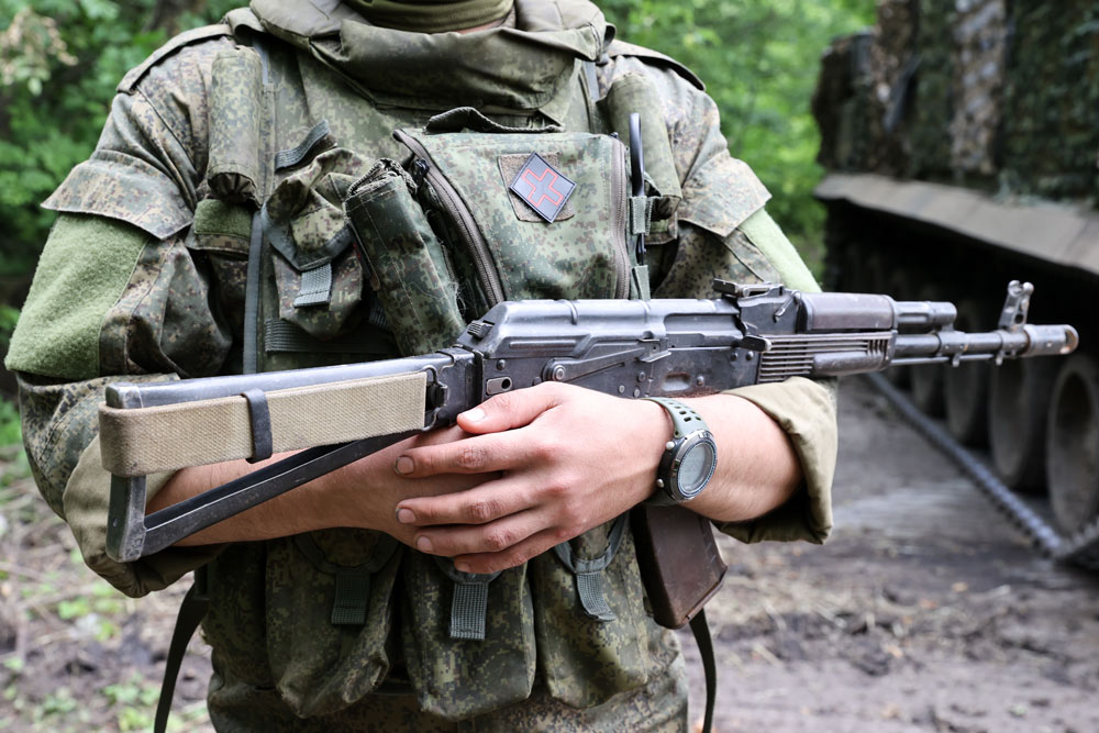 Военнослужащие во время боевого дежурства. Фото © ТАСС / Дмитрий Ягодкин