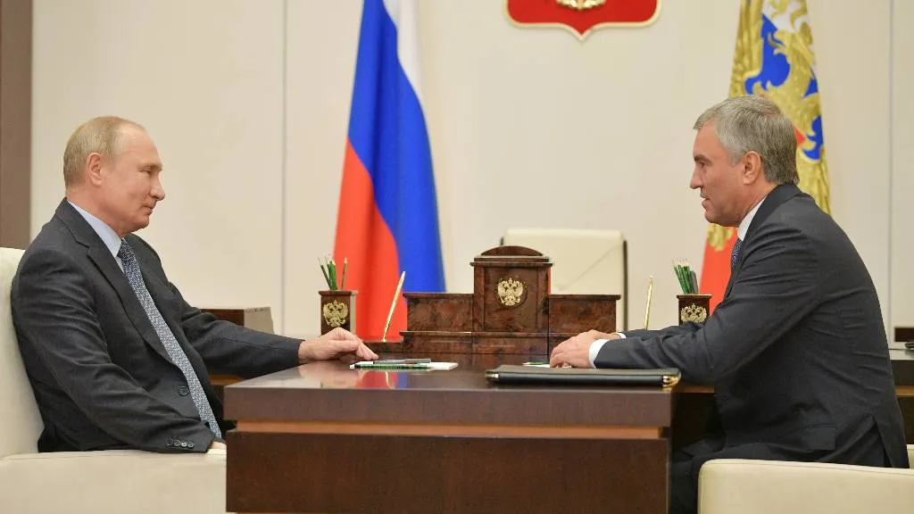 Путин через Володина передал депутатам Госдумы послание к открытию весенней сессии