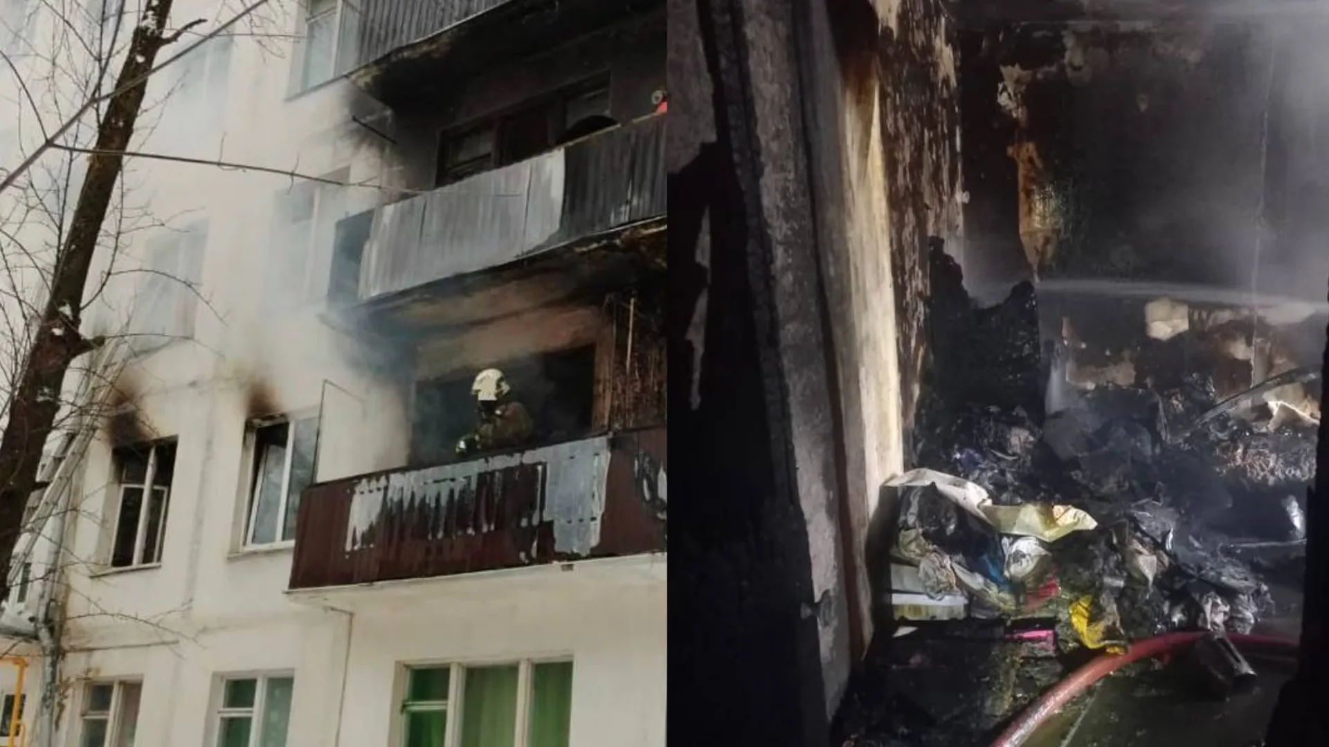 Два человека погибли при пожаре в квартире в Москве, ещё один пострадал