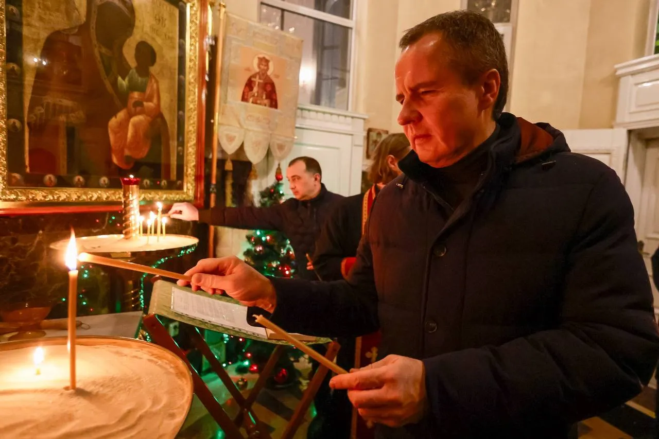 Гладков записал белгородцам видеообращение в Рождество с хорошими новостями