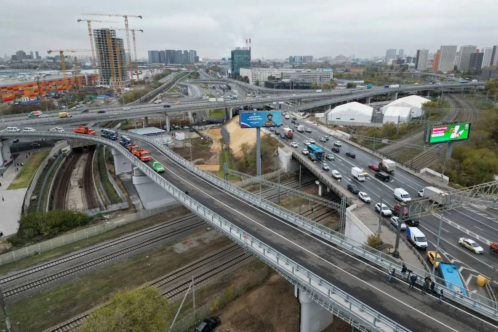 В Москве открыли эстакаду-связку МСД с Волгоградским проспектом