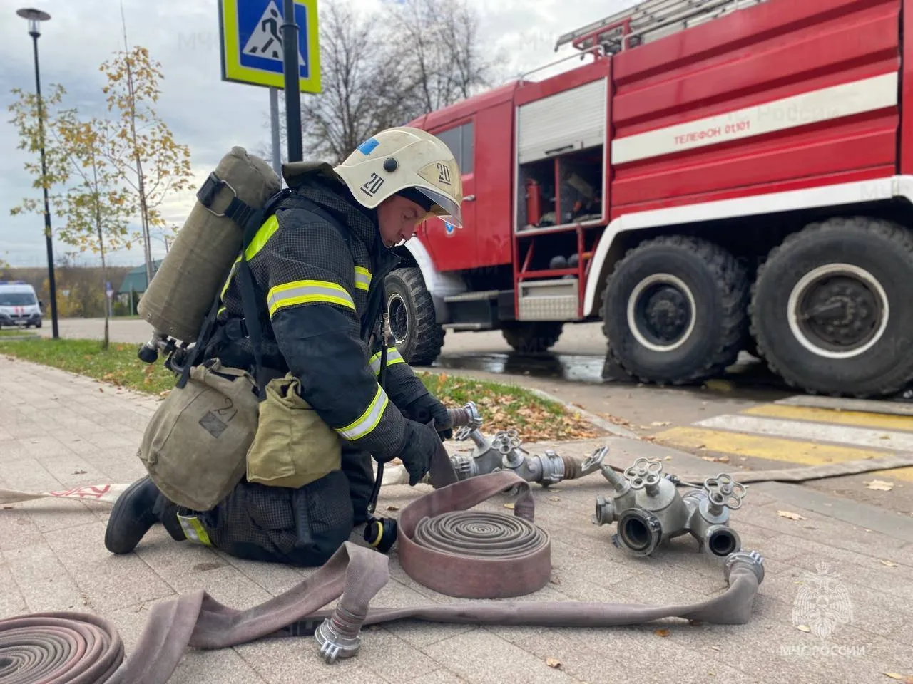 Пожар на промпредприятии под Калугой после атаки БПЛА ликвидирован