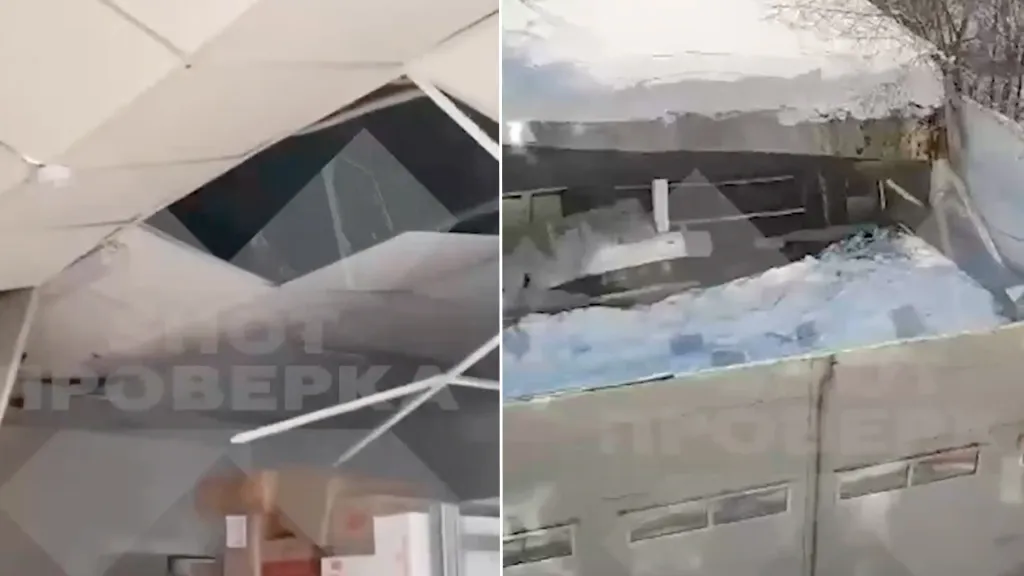 "Я боюсь зайти": Появилось видео из подмосковного супермаркета, в котором обрушилась крыша