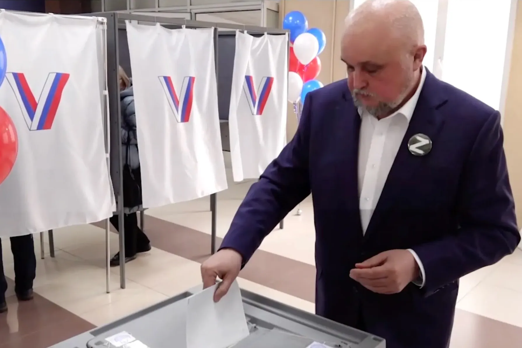 Глава Кемеровской области Цивилёв проголосовал на выборах президента России