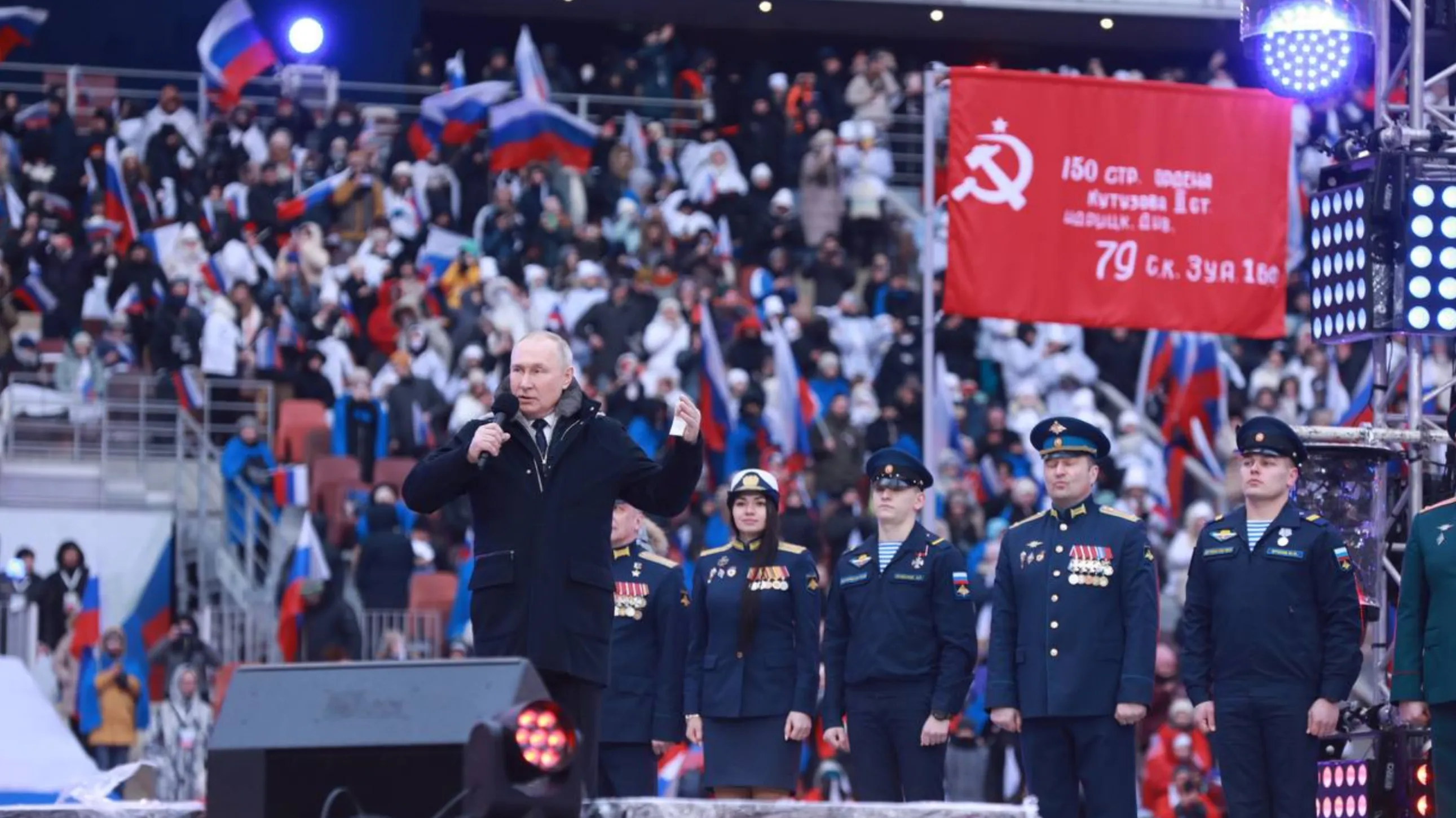 Путин лидирует с 87,34% на выборах президента после обработки 40% протоколов