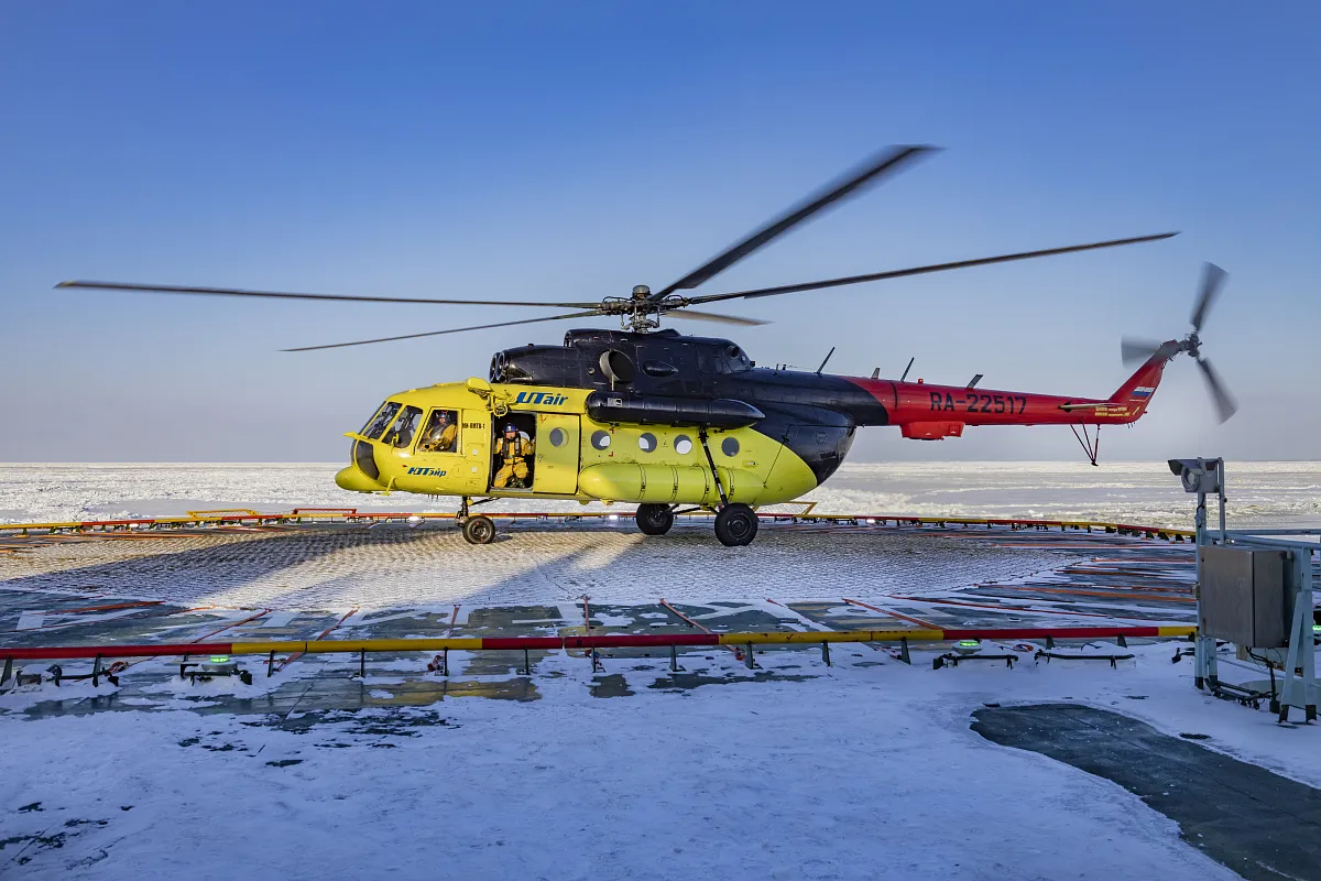 Вертолёт Ми-8 совершил вынужденную посадку на севере Красноярского края