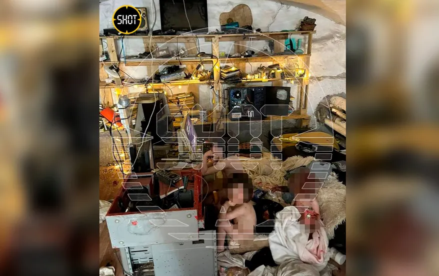 Опубликованы шокирующие фото из подвала в Петербурге, где росли дети-маугли