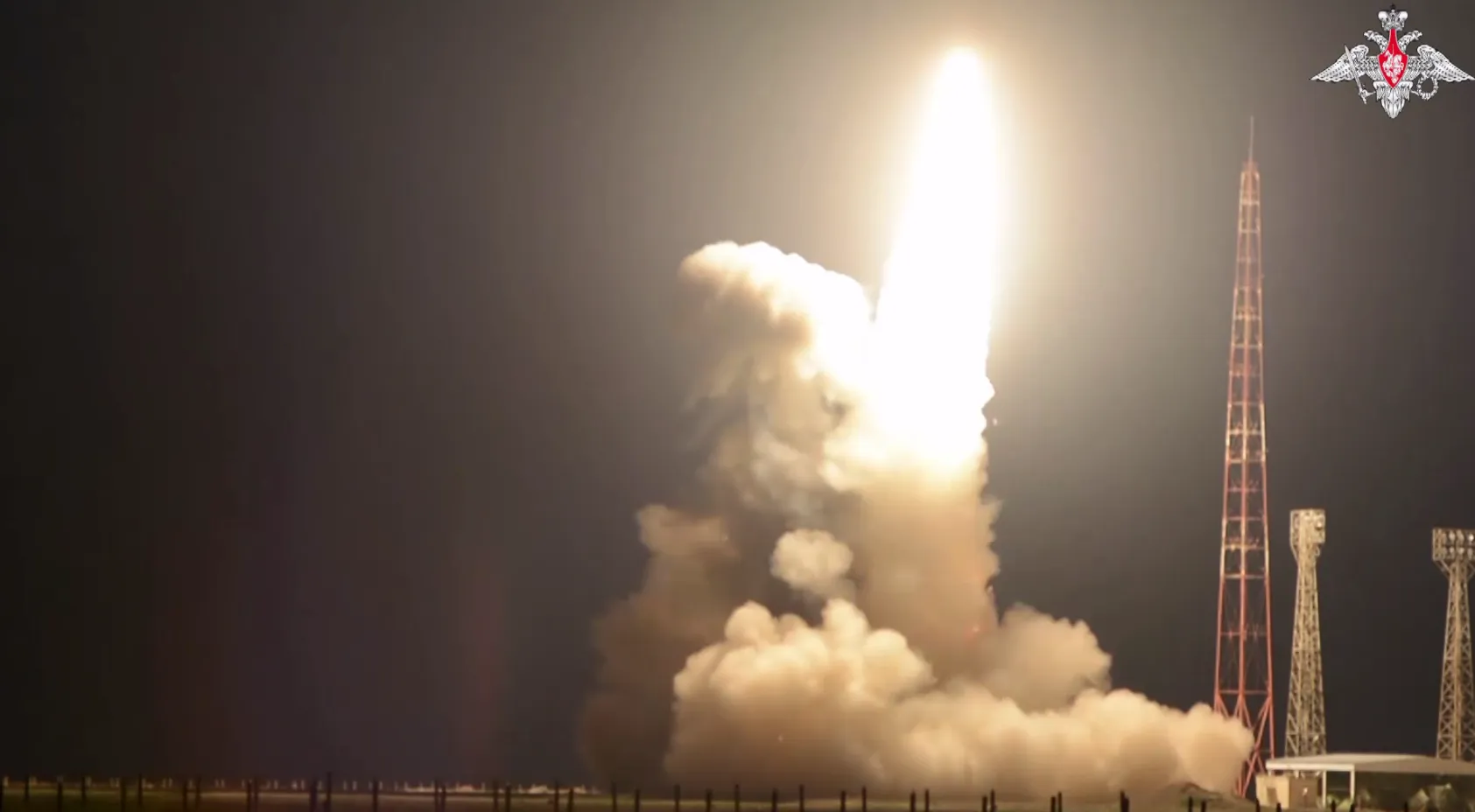 Минобороны РФ опубликовало видео пуска межконтинентальной баллистической ракеты