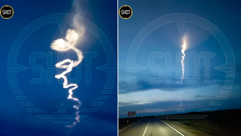 Россияне заметили странный след в небе после запуска ракеты с полигона Капустин Яр