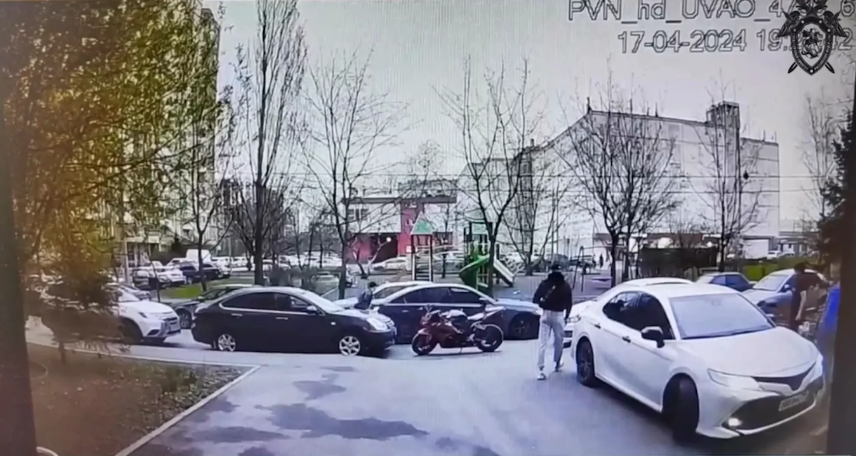 Момент убийства москвича из-за парковочного места в Люблине попал на видео