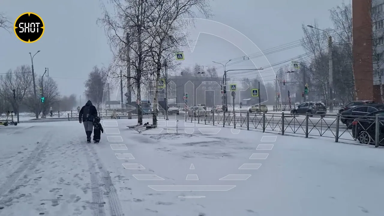 Метель и огромные пробки на дорогах: В Петербург снова вернулась зима