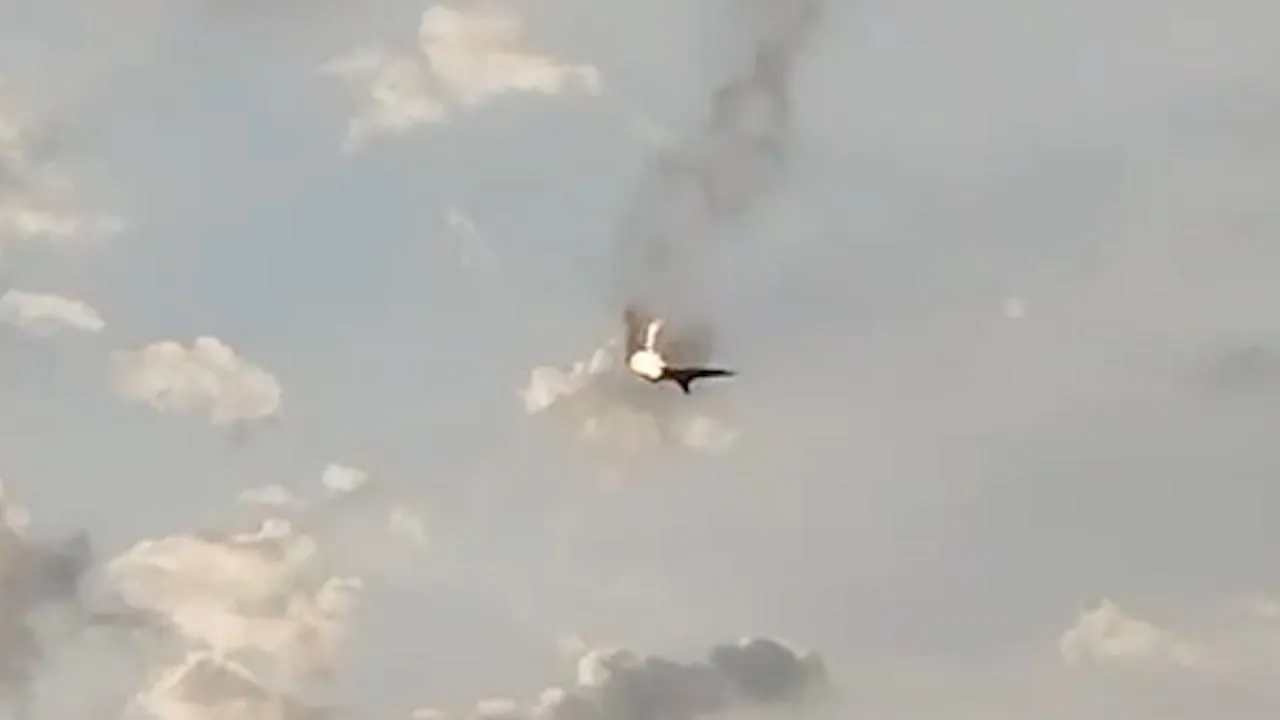 Опубликовано видео, предположительно, крушения Ту-22М3 на Ставрополье