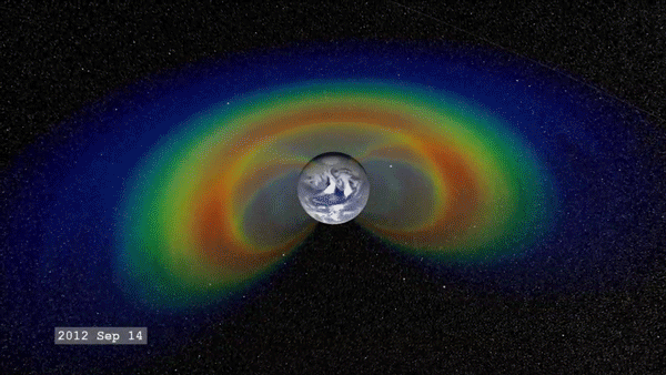 Радиационные пояса Земли (Пояса Ван Аллена). Фото © giphy