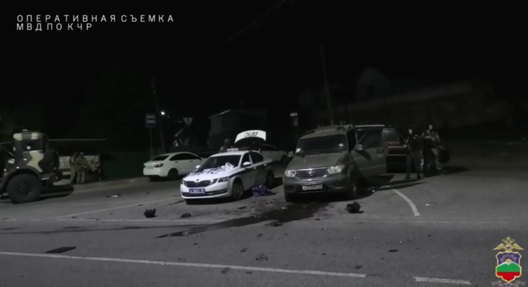 Пятеро напавших на полицейских в КЧР убиты ответным огнём, на месте перестрелки нашли бомбы