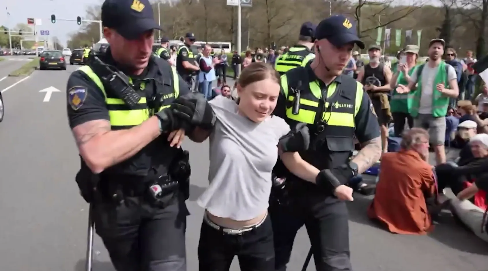 Грету Тунберг задержали на несанкционированном митинге в Нидерландах
