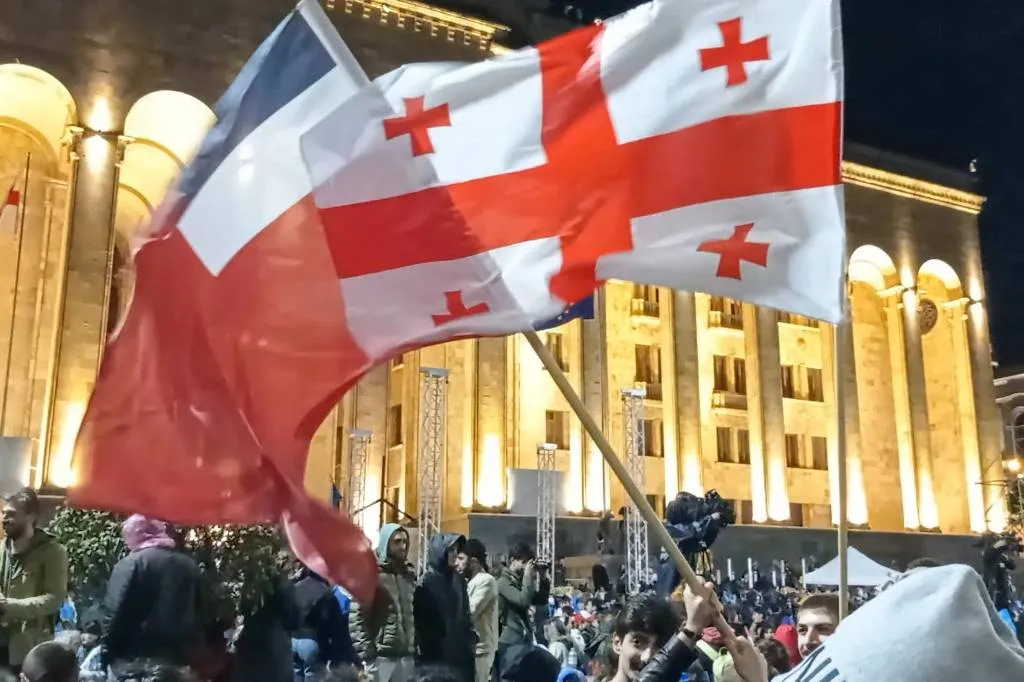 В Тбилиси, на митинге против законопроекта об иноагентах, полиция задержала гражданина Молдавии