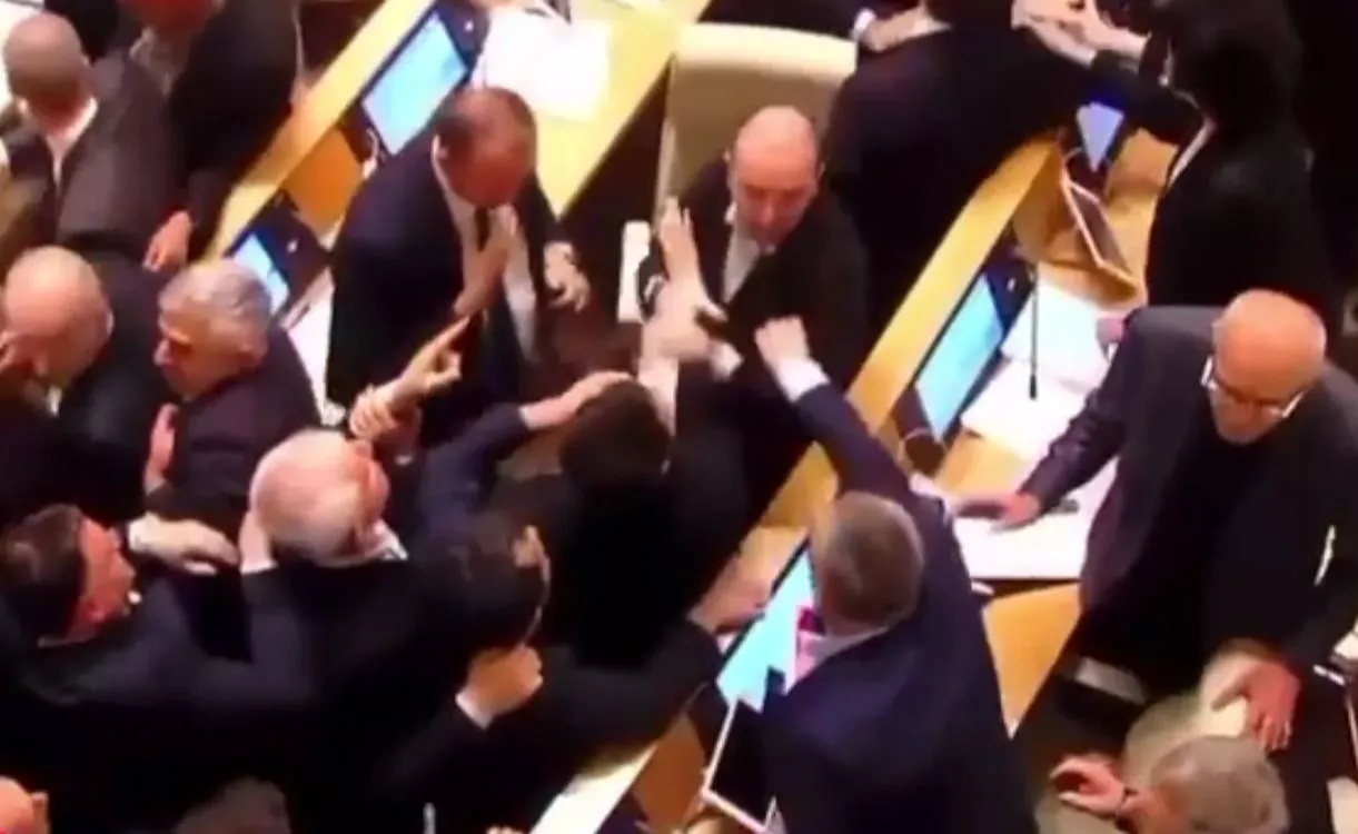 Грузинские депутаты снова подрались из-за законопроекта об иноагентах