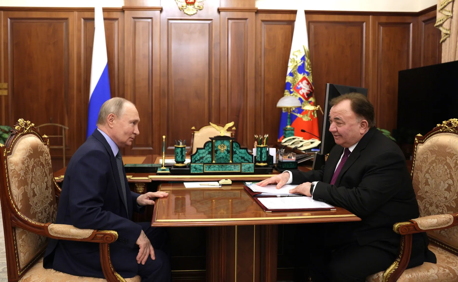 Путин по приезде в Москву встретился с главой Ингушетии Калиматовым
