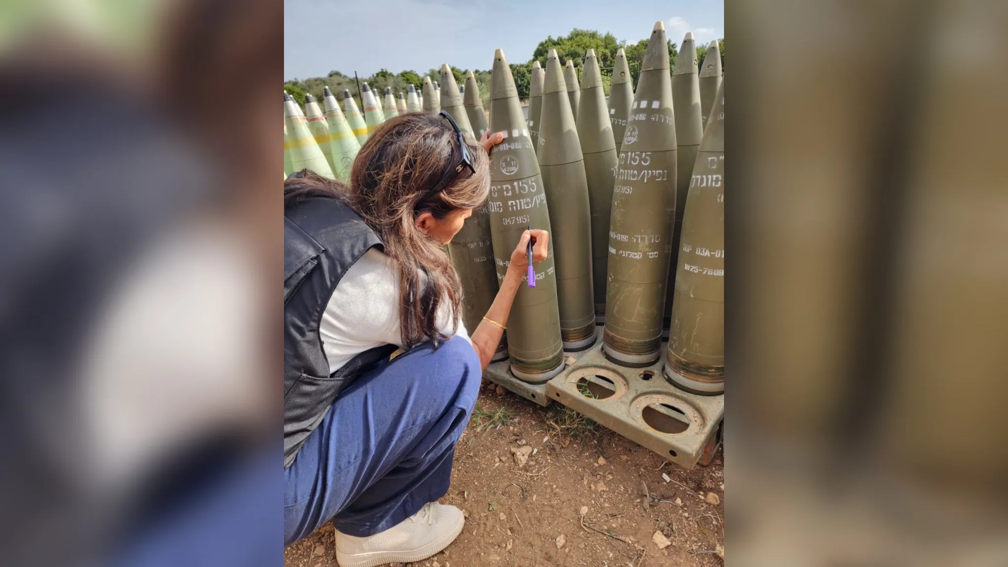 Никки Хейли оставила на израильской ракете послание "Прикончите их!"
