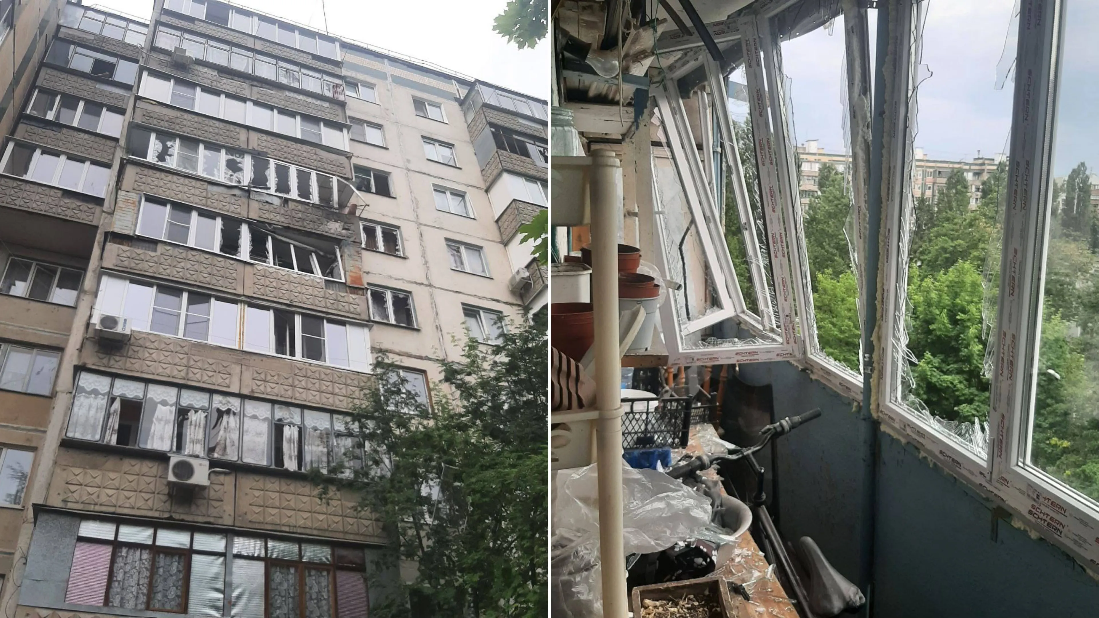Украинский беспилотник врезался в жилой дом в Белгороде и взорвался