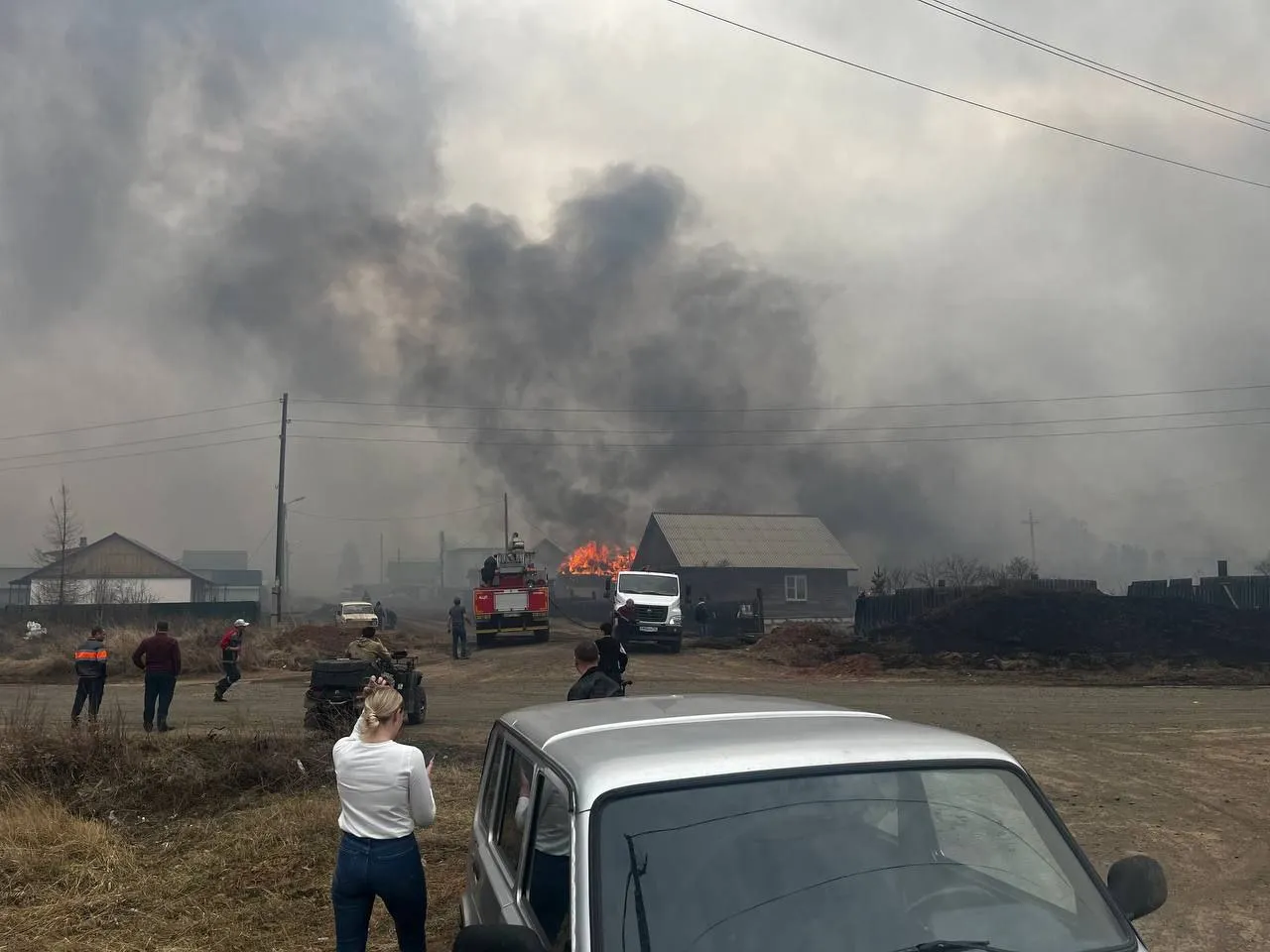 Режим ЧС введён из-за пожара в Братском районе Иркутской области