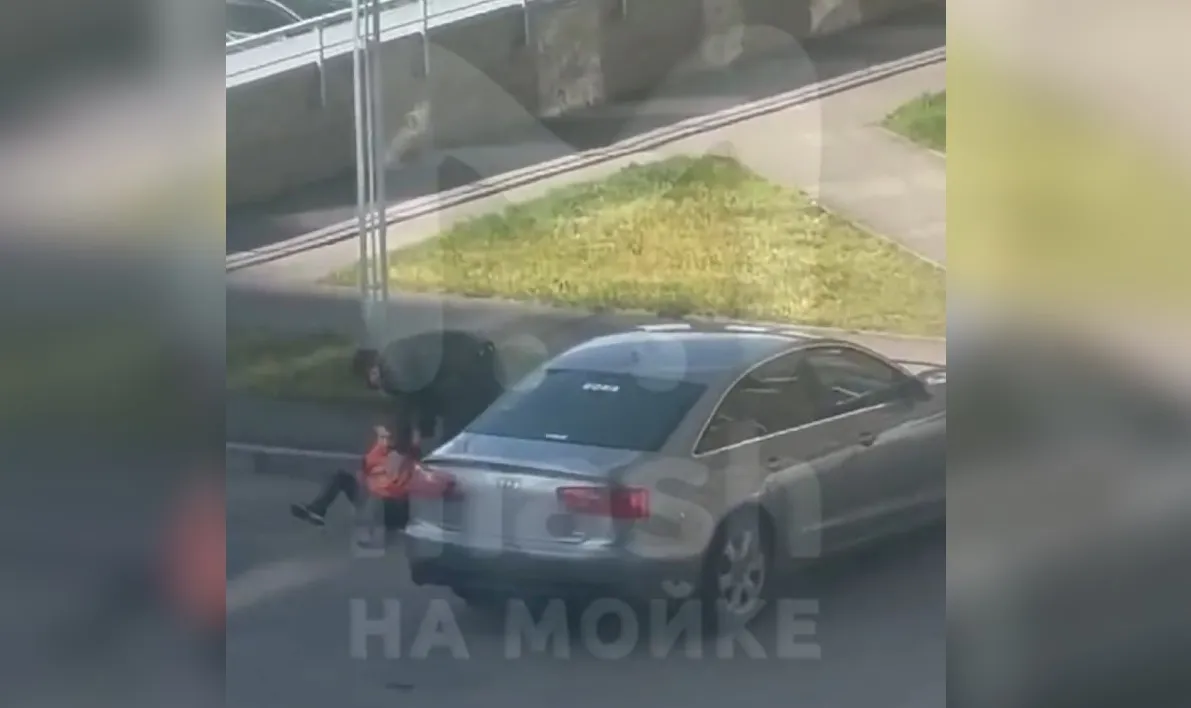 Петербуржец попал на видео при попытке затащить в машину незнакомого ребёнка