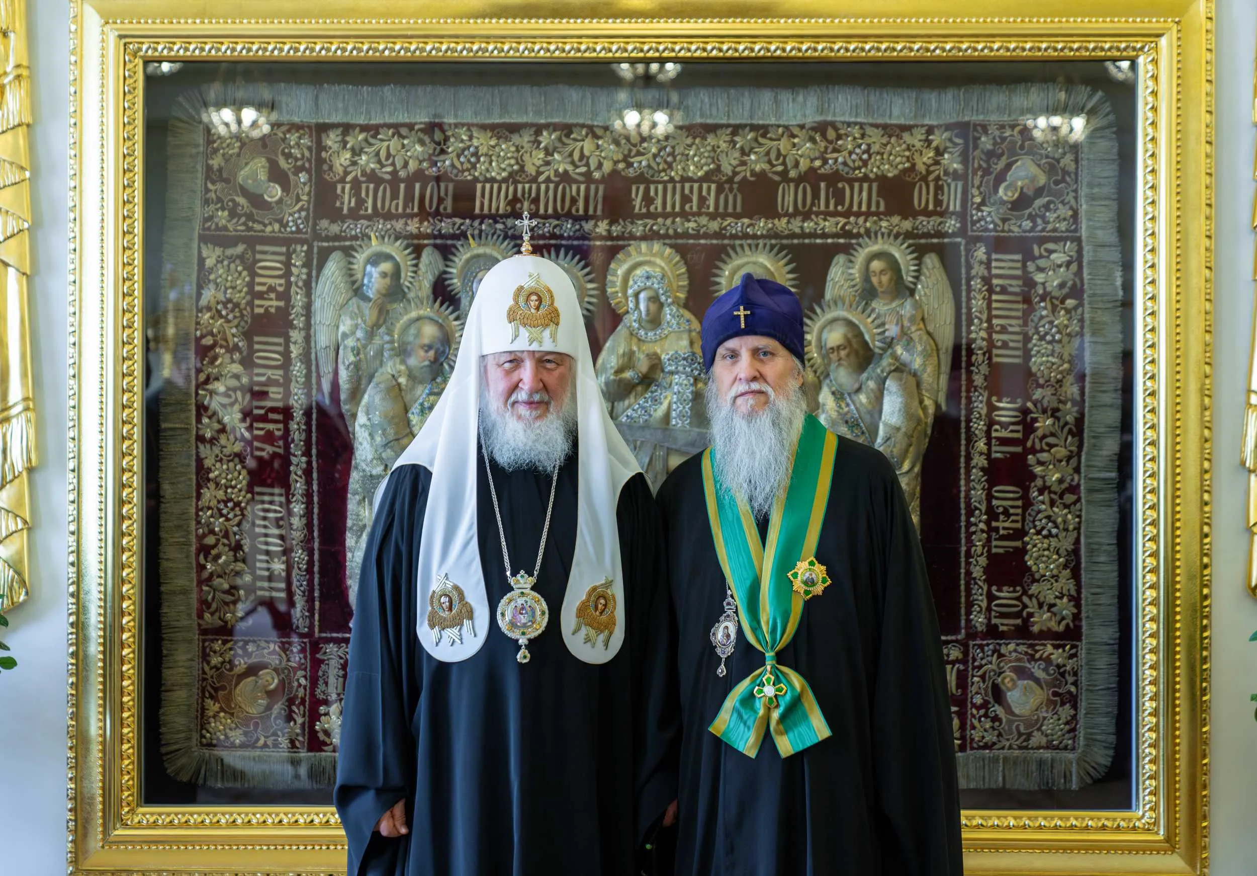 Патриарх Кирилл встретился с освобождённым Киевом из-под стражи митрополитом УПЦ
