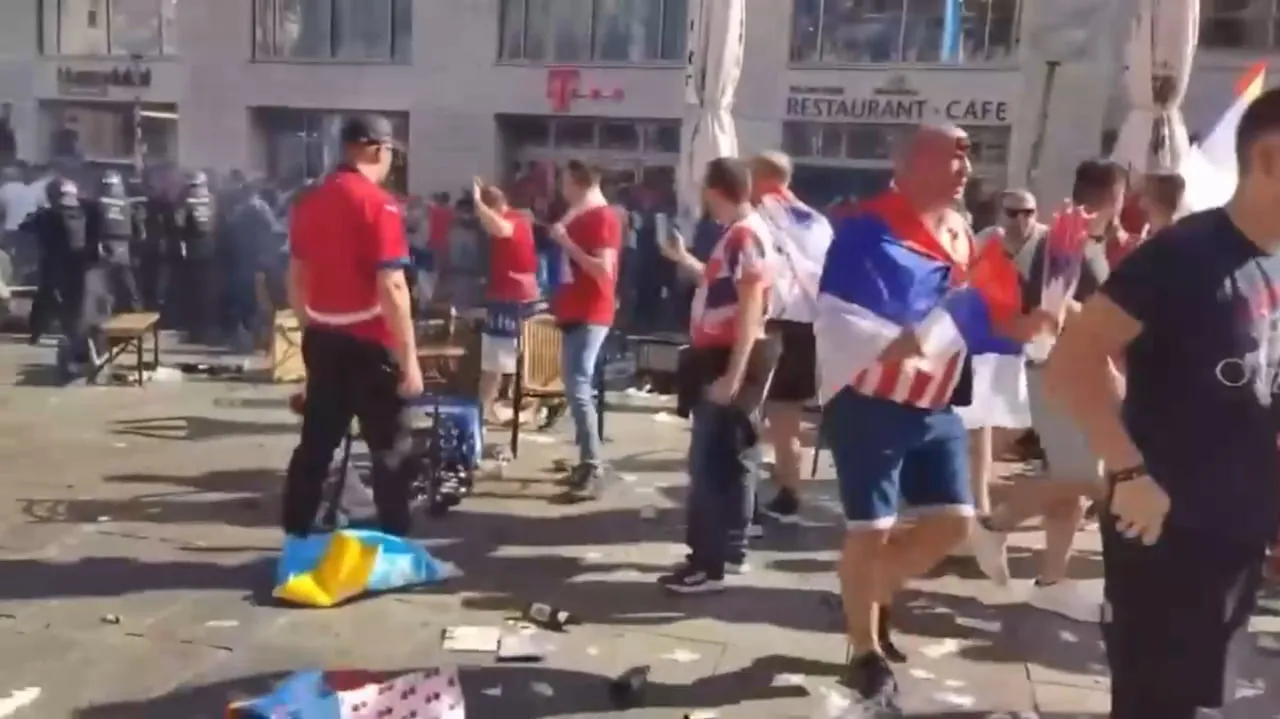 Сербские футбольные фанаты подрались с полицией перед матчем Евро-2024