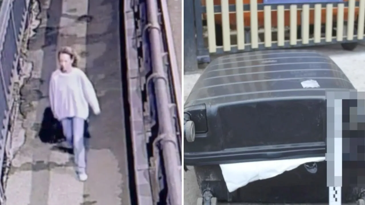 Появилось видео, на котором женщина катит чемодан с телом ребёнка по Перми