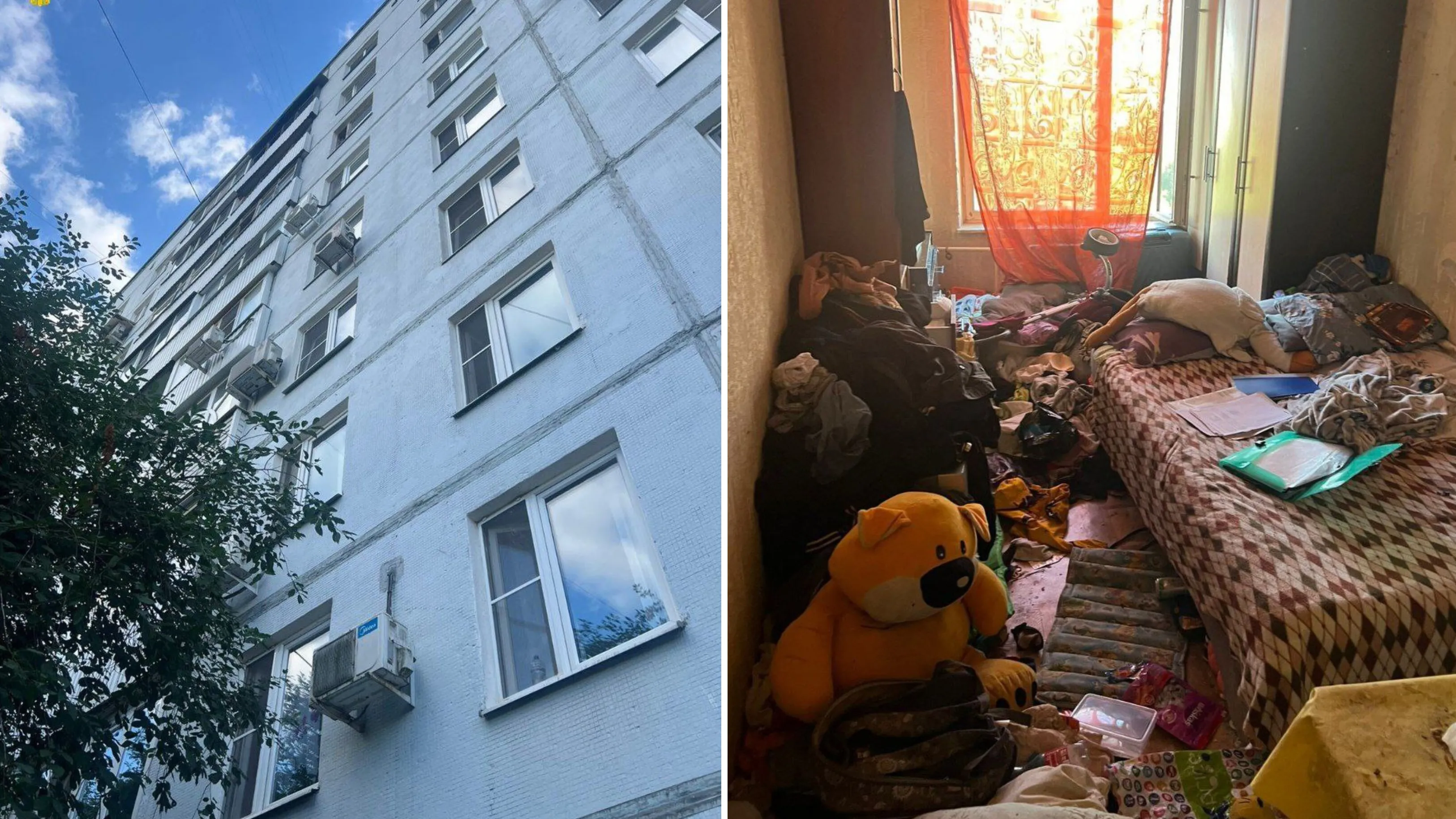 На юге Москвы маленький ребёнок выпал с седьмого этажа и выжил