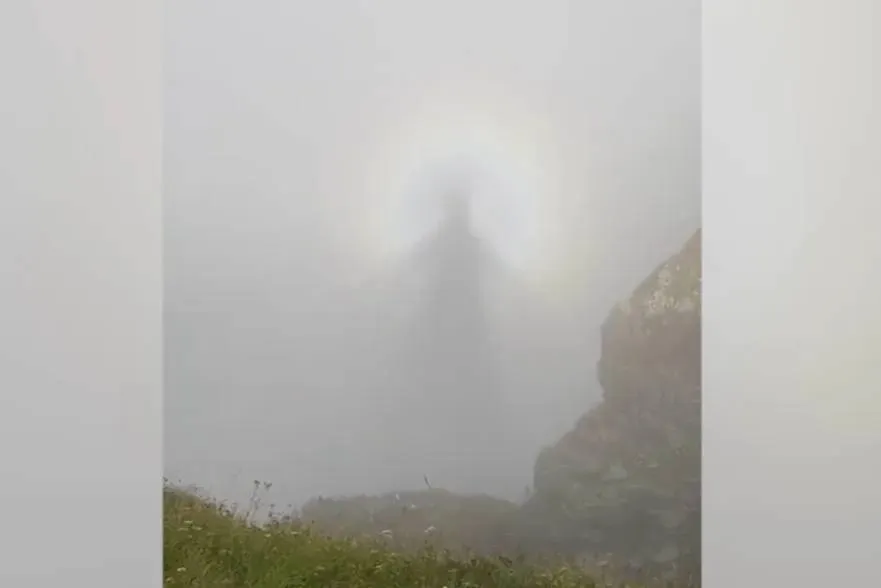 "Броккенский призрак" в тумане перепугал жителей Сочи