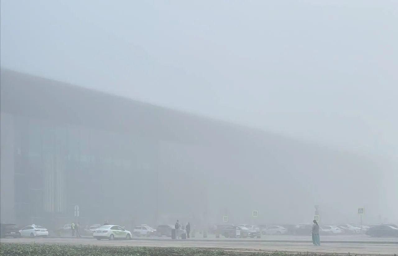 Аэропорт Новосибирска перестал принимать рейсы из-за густого тумана