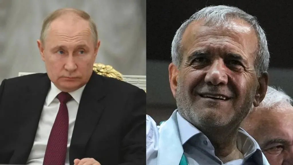 Путин поздравил Масуда Пезешкиана с избранием на пост президента Ирана