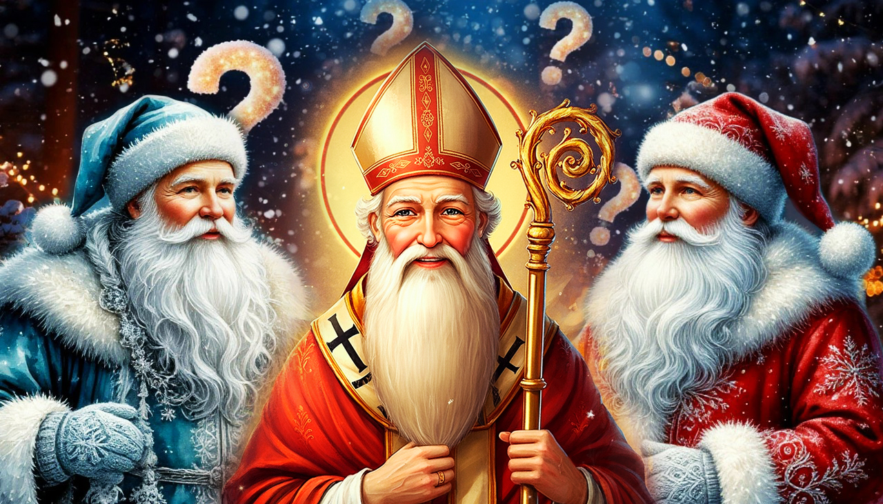 Тест. Кто это: Дед Мороз, Санта-Клаус или святой Николай &mdash; слабо угадать их по деталям образов?