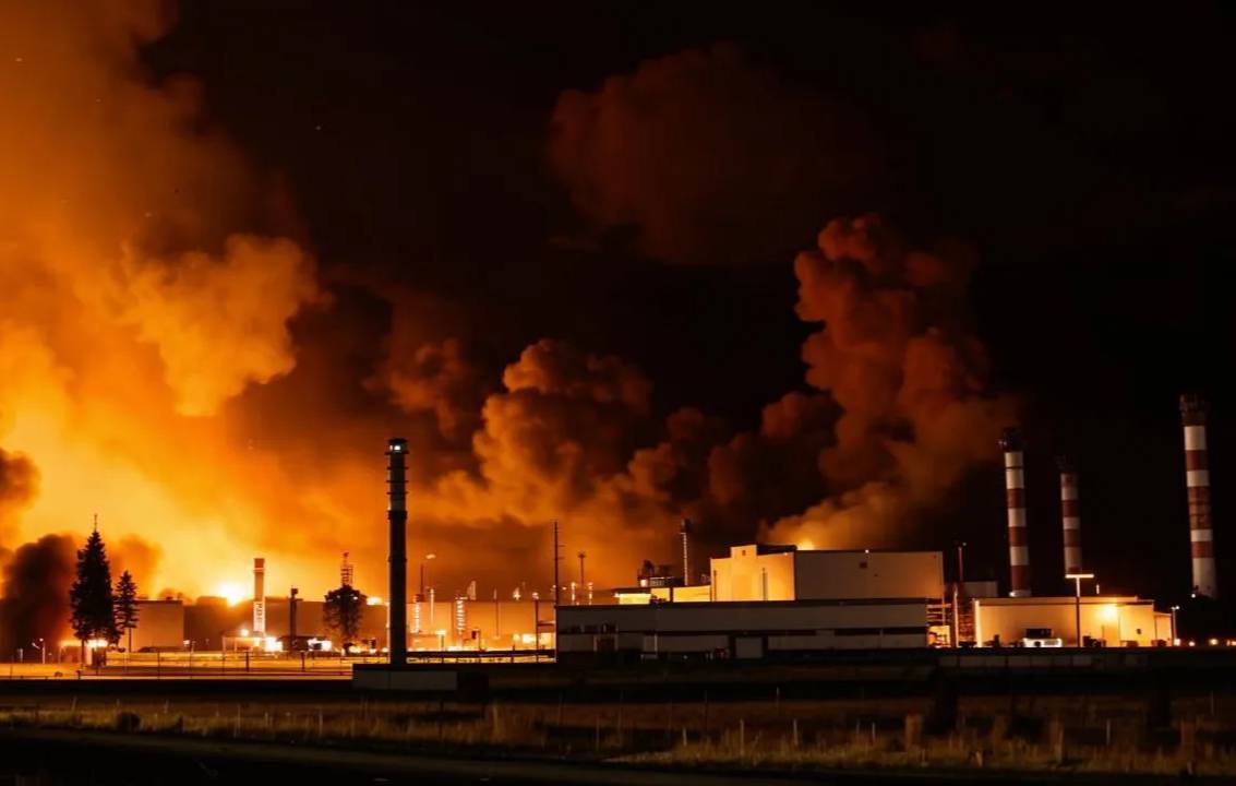 Возгорание на нефтебазе в Новороссийске после атаки БПЛА ликвидировано