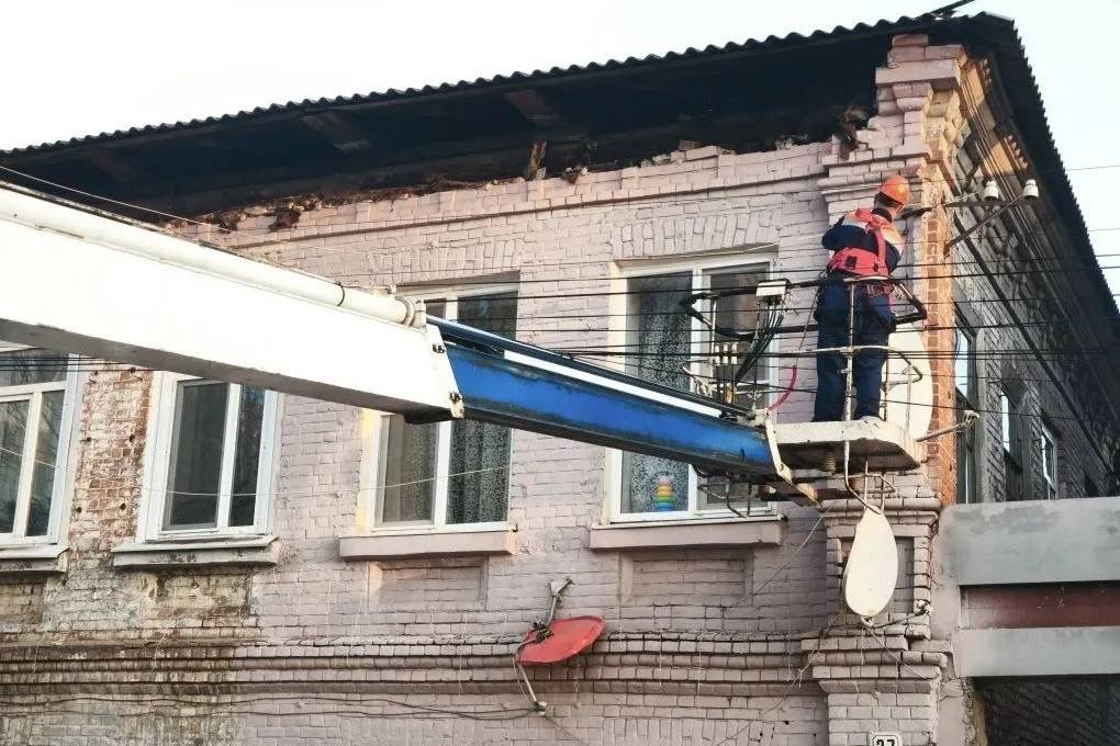 В Саратовской области частично обрушился пятиквартирный дом