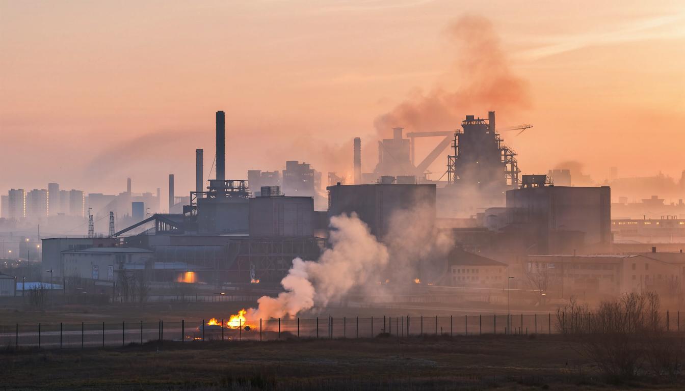 В Рязанской области на предприятии из-за падения обломков БПЛА произошло возгорание