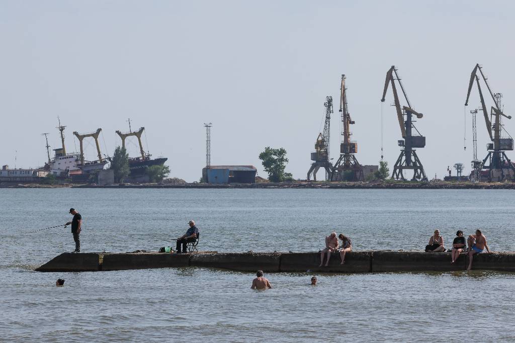 V mariupolskem pristanišču bo Rusija uredila mejni prehod