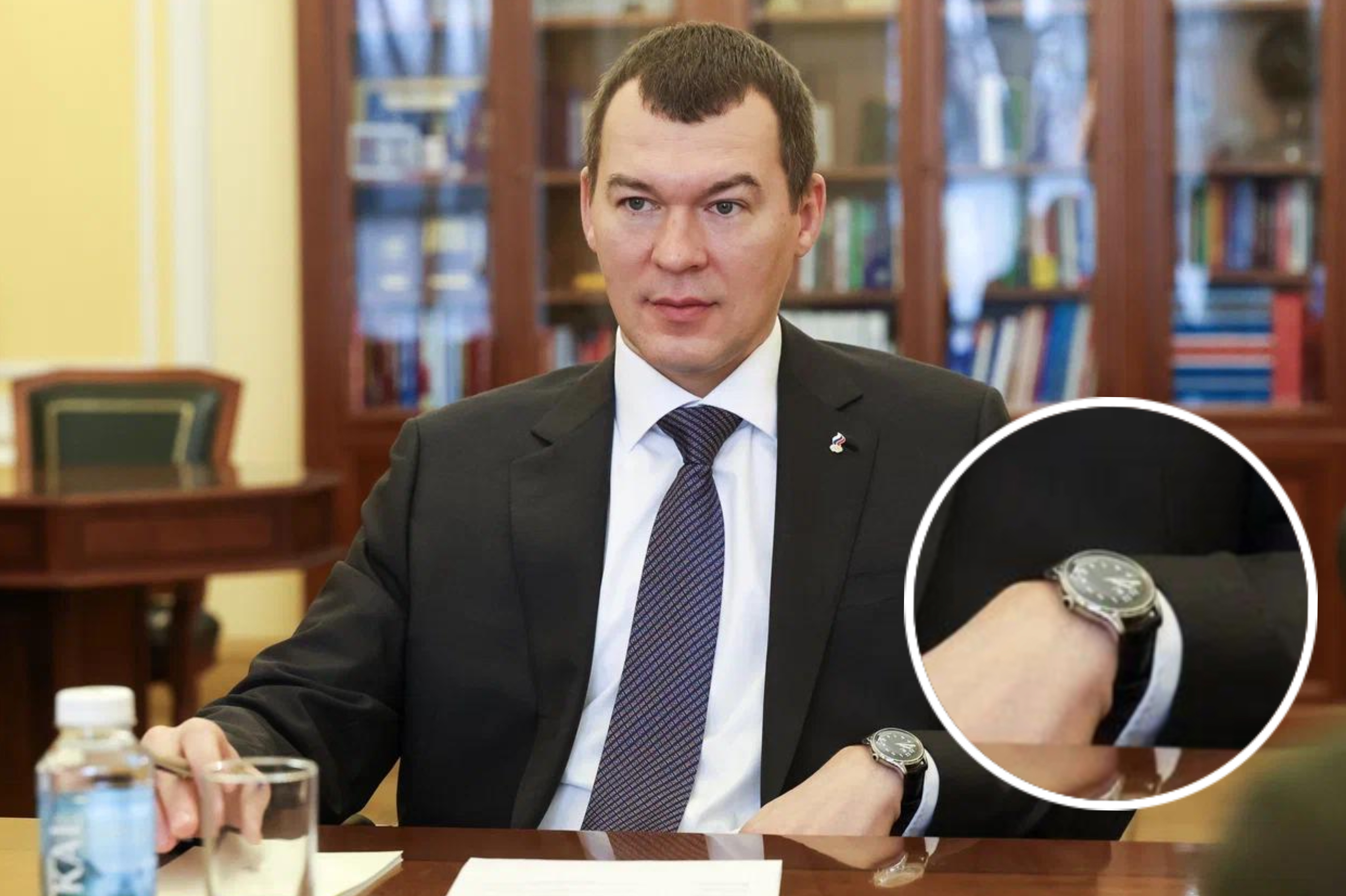 Министр спорта Михаил Дегтярёв появился на публике в часах, как у Путина