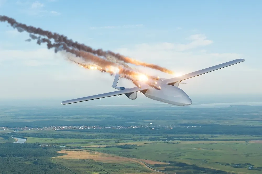 Обломки БПЛА вызвали пожар на предприятии в Рязанской области