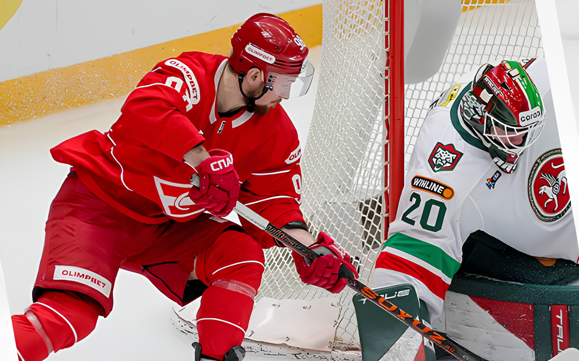 »Spartak« z golom Morozova premagal »Ak Bars« v tekmi KHL