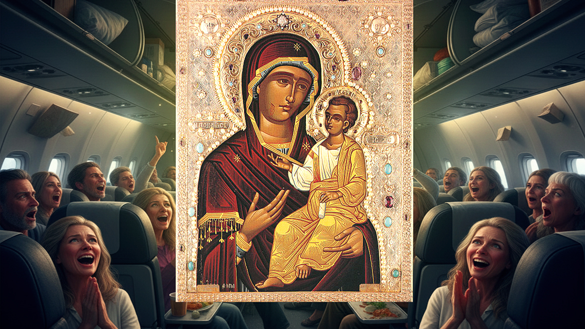 Настоящее чудо: Самолёт падал, но икона Божией Матери на борту не дала катастрофе случиться
