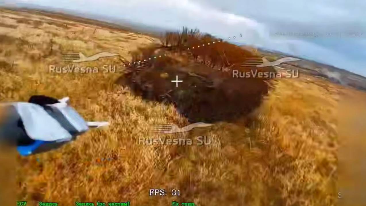 Российские военные сняли на видео ликвидацию «ежей» ВСУ под Купянском